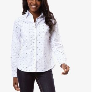 U.S. Polo Assn. White Fitted Button Down Shirt